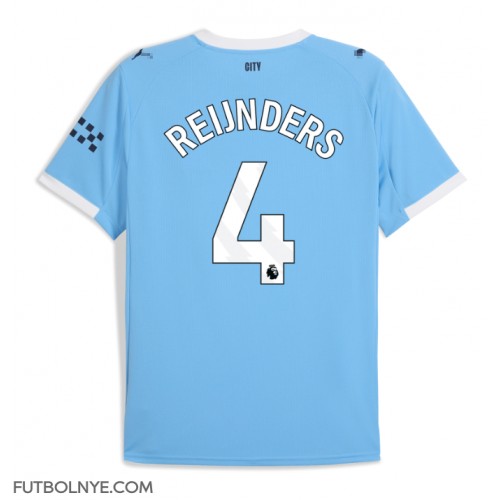 Camiseta Manchester City Tijjani Reijnders #4 Primera Equipación 2025-26 manga corta Camiseta Manchester City Tijjani Reijnders #4 Primera Equipación 2025-26 manga corta